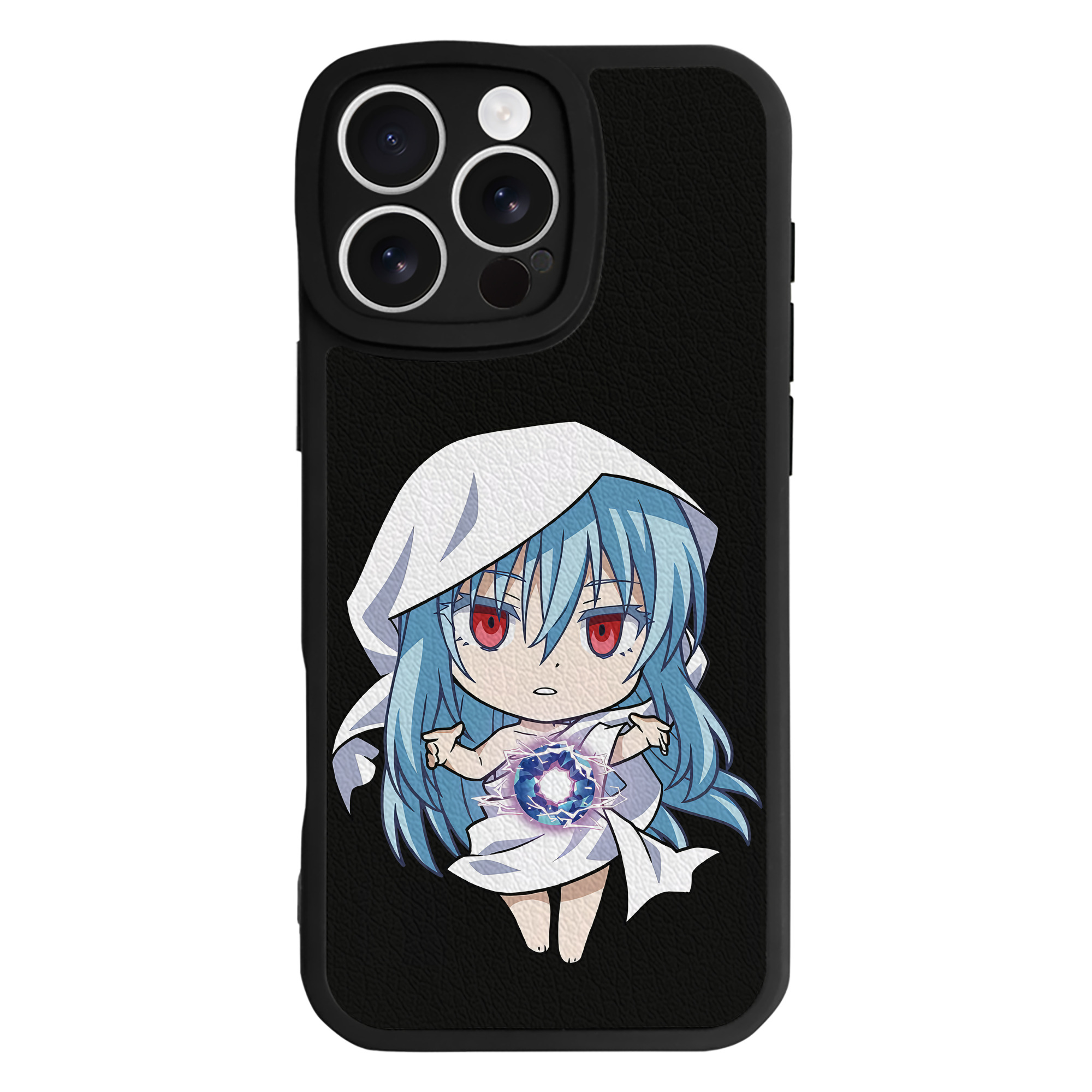 （画像用） 転スラ Regarding Reincarnated to Slime 【iPhone 16シリーズ対応】シリコンスマホケース（レザー調） 材質：シリコン